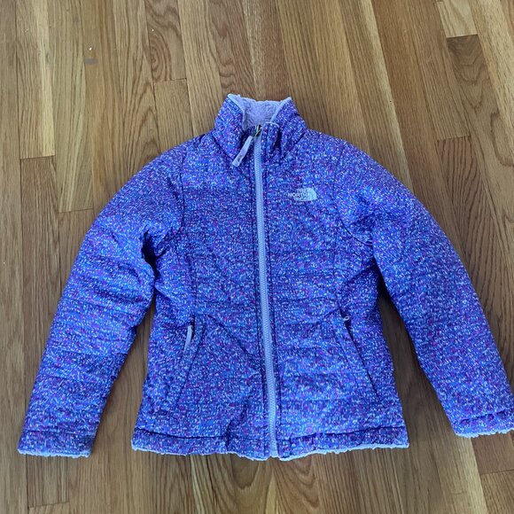NorthFace Kids Reversible Jacket Size S 7/8 - Picture 2 of 5